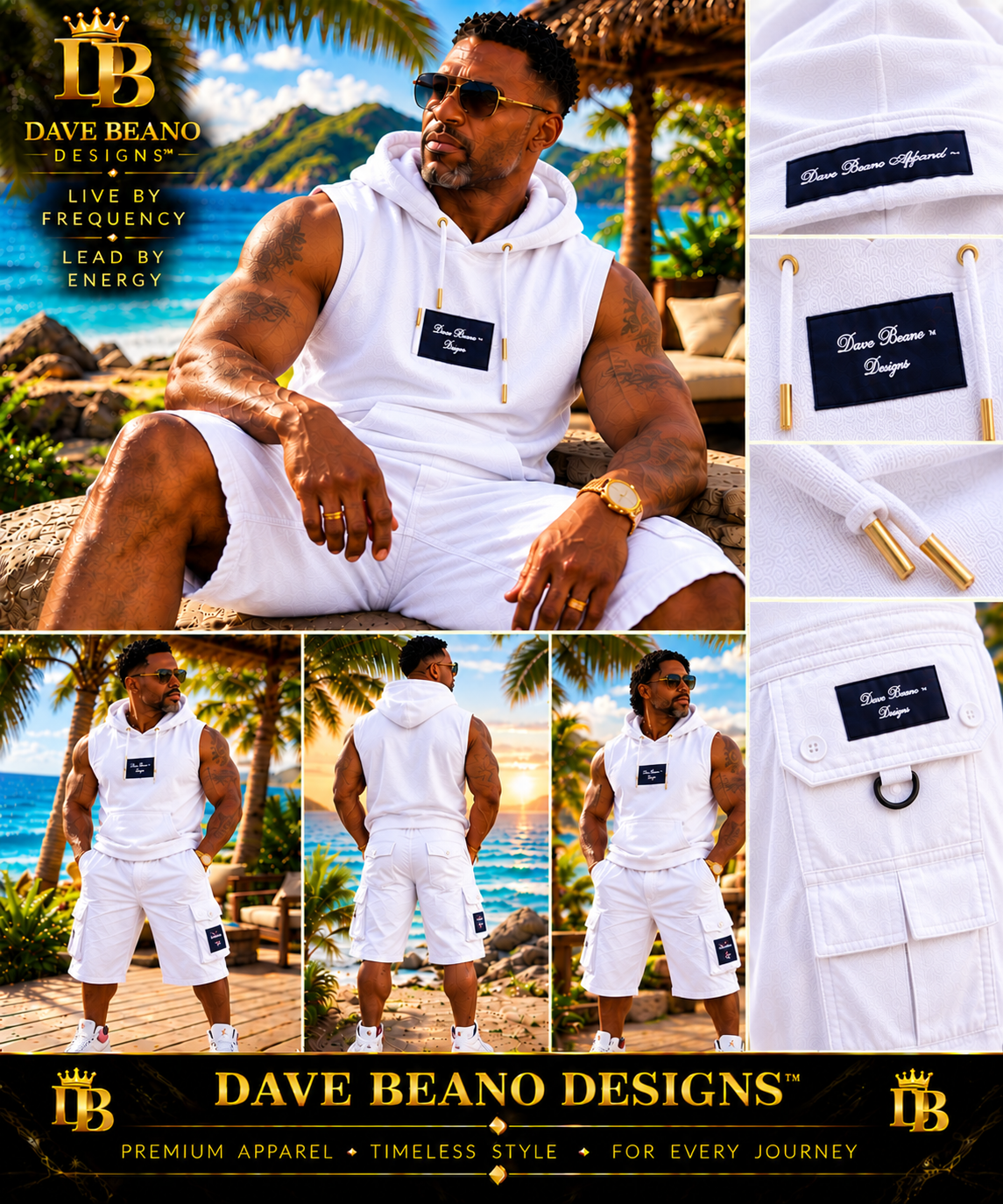 Dave Beano Designs Tropical Luxe All White Collection