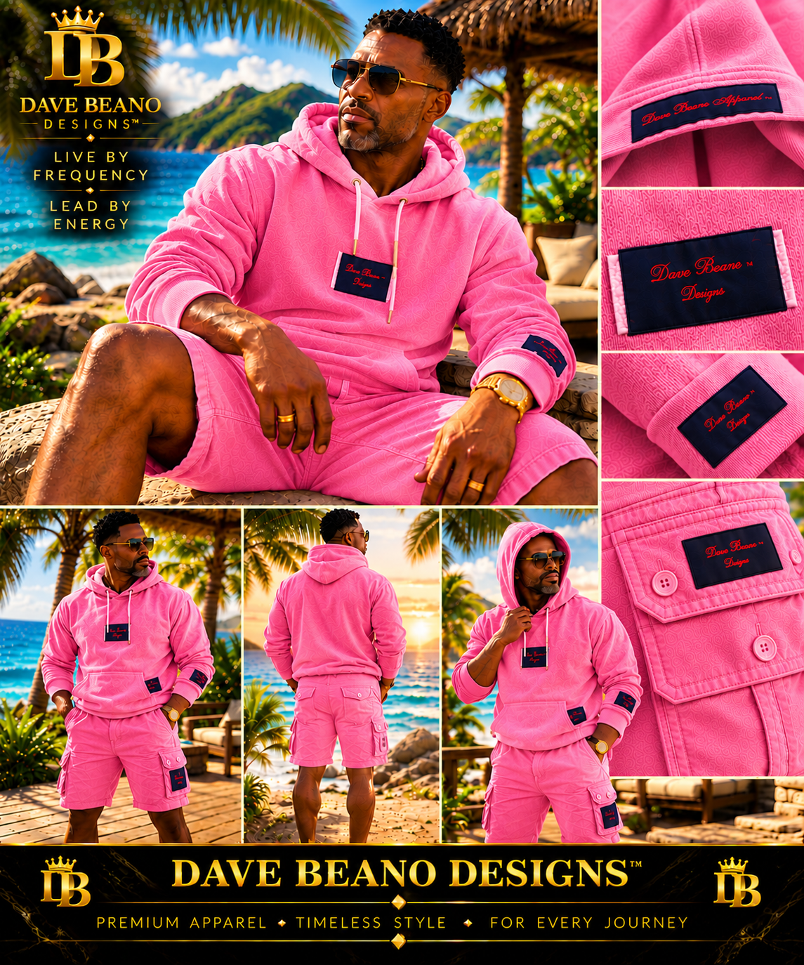 Dave Beano Designs Tropical Luxe Pink Collection
